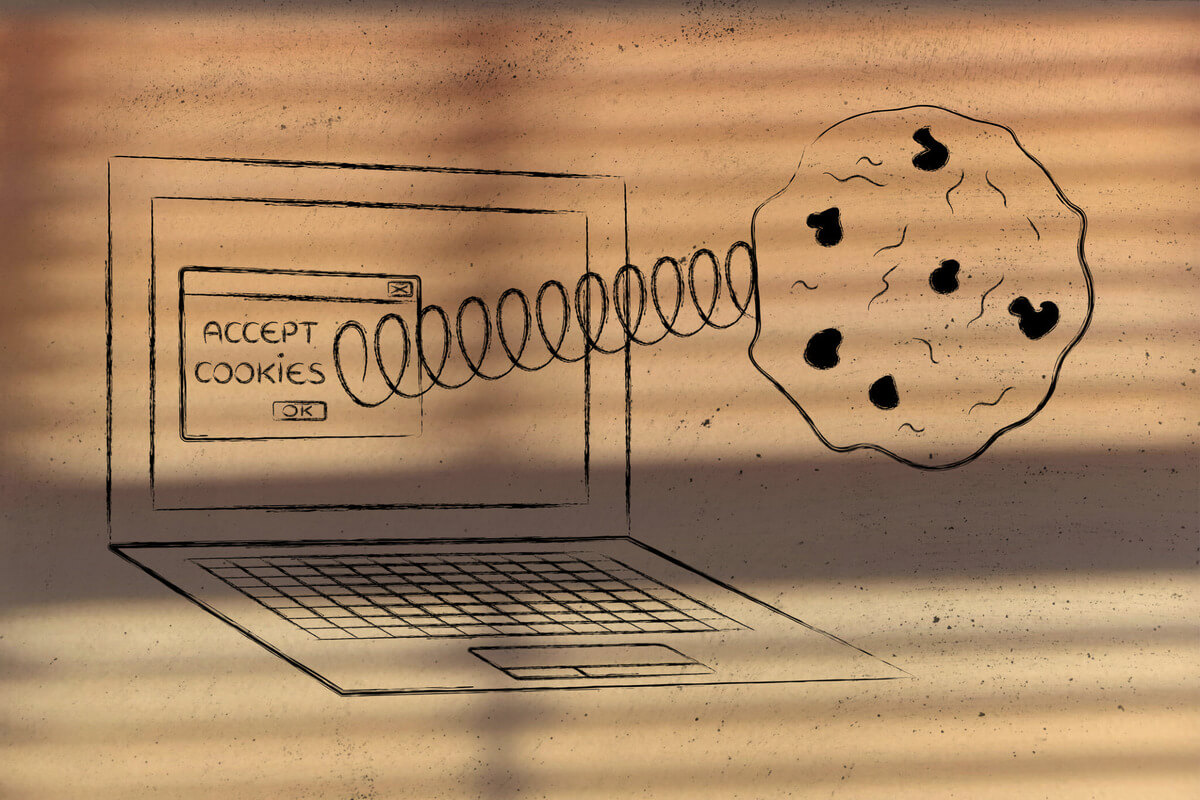 laptop with cookies